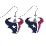 Houston Texans Enameled Pewter NFL Earrings