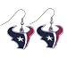 Houston Texans Enameled Pewter NFL Earrings