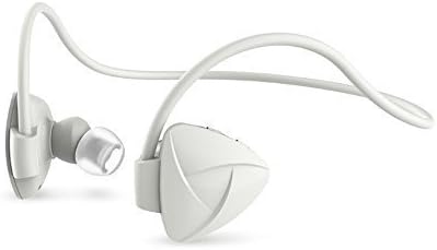 Azpow SH03D Running,Sport Wireless Bluetooth 4.0 Headphones ,light weight Behind the neck In ear Sports Headset/ Earpiece/ Headphones with Microphone NFC-Enabled ,hands-free calling (SH03D White)