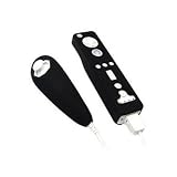 Silicone 2 Black and Clear Skin Cases for Nintendo Wii Remote Control & Nunchuk (Wii Remote is not included)