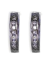 14k Solid Gold Diamond Huggie Earrings (0.44 ct.tw)