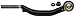 ACDelco Professional 45A0887 Passenger Side Outer Steering Tie Rod End , Black