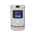 Motorola RAZR V3 Silver Mobile Phone on Orange PAYG