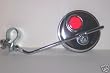 Round Chrome Mirror Red Reflector Cruiser Bike Bicycle
