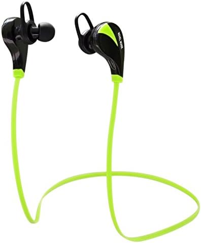 NovelNoise NX5 Bluetooth Headphones Wireless - Kinetic Series Sport Headsets Earbuds (Black & Green)