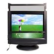 CRT Anti-Radiation Glare Filter,Fits 19"-21"Screen,BK