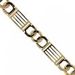 Fancy Hand Cuff Bracelet in Solid Yellow Gold 8 or 9 Inch
