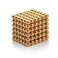 Neocubix 216 pc Gold Neodynium Rare Earth Magnet Puzzle (5MM)