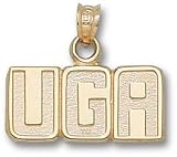 Georgia Bulldogs Block UGA Pendant - 14KT Gold Jewelry
