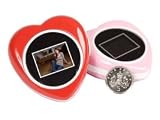 Heart digital photo frame keyring red or pink - pink
