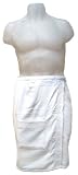 Mens Body Wrap-White, 100% Cotton, Machine washable. (301801)