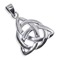 Trinity Celtic Knot Sterling Silver 25 MM X 25 MM Pendant Charm
