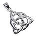 .925 Sterling Silver 25mm Triquetra Celtic Endless Knot Pendant Charm