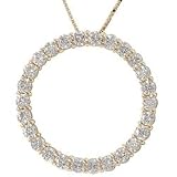 Large Circle of Life Moissanite Pendant