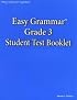 Easy Grammar: Grade 3 Student Test Booklet