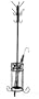 Black Metal Coat & Hat Rack With Umbrella Holder