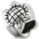 Sterling Silver Sunflower Bead fits European Charm Bracelet