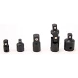 5pc IMPACT ADAPTER - REDUCER set + 3 8 UNIVERSAL JOINT