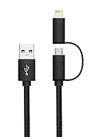 Unotec Cable Usb 2 In 1 8 Pin - Microusb