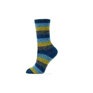 Buy Biella Women Lexy Extra Fine Merino Wool Multi-Stripe Crew by Biella