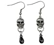 Skull Knocker Earrings - Pewter - 1'' Height