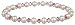 White Freshwater Cultured Pearl and Crystallized Swarovski Elements October Birthstone Pink Tourmali