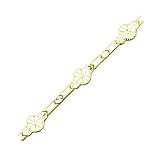10K Two Tone Gold Polished Wheel Bracelet