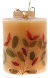 Auroshikha Flower Candles - Cedar - Pillar (2-3/4 In x 3 In)