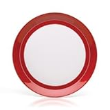 By Mikasa Circle Chic Red Dinner Plate