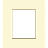 Savage ProMatte, Double 8 x 10 Photo Mat with 4 x 6 Opening, Bevel Cut, Acid Free, Dual Colors: Ivory / Cuervo