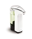 simplehuman Compact Sensor Pump with Sample Soap, White,  8oz