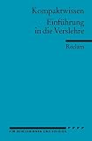 Kompaktwissen - Einf&uuml;hrung in die Verslehre: F&uuml;r Sch&uuml;lerinnen und Sch&uuml;ler - H D Gelfert