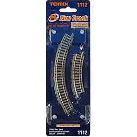 【クリックで詳細表示】TOMIX Nゲージ 1112 ミニカーブレールC140(F)(30°60°各2)