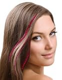 3 Turquoise Synthetic Hair Faux Feather Hair Extensions with Bonded Tips