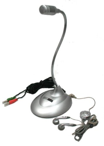 Tischmikrofon + Kopfhörer Whitcom WH-M004 silber Tischmikrofon + Kopfhörer Whitcom WH-M004 silber