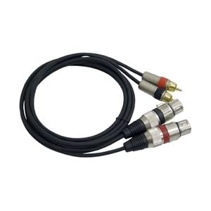 Pyle PPRC-X05 Dual 5ft. Professional Audio Link Cable XLR Female to RCA Male