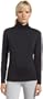 Snow Angel Women's Cybersilk Long Sleeve Turtleneck Top,Black,Large