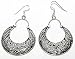 Silver Dangle Earring Indian Style 2.25  (ers201)