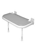 AKW ADA Rectangular Fold Up Shower Seat, Gray