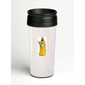 16 oz. Double Wall Insulated Tumbler with man in robe - Paper Insert by SHOPZEUS