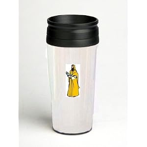 16 oz. Double Wall Insulated Tumbler with man in robe - Paper Insert by