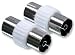 2 Aerial Connector Coupler Tv Cable Female Coax - Vasi4ko