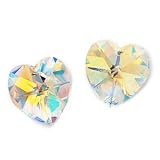 Swarovski Crystal Heart Pendant 6202 14mm Crystal AB (2)