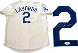 Tom LaSorda Autographed Los Angeles Dodgers Jersey