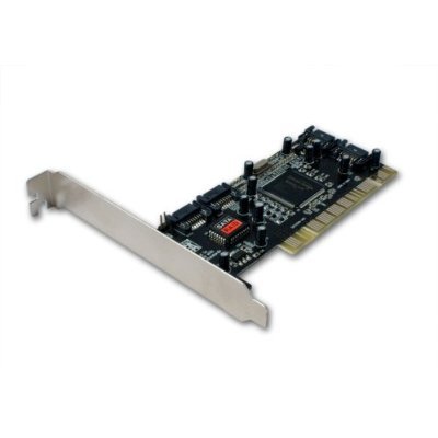 Syba SD-SATA-4P Serial ATA150 4x Ports RAID Controller Card with SIL3114 Chipset - Retail