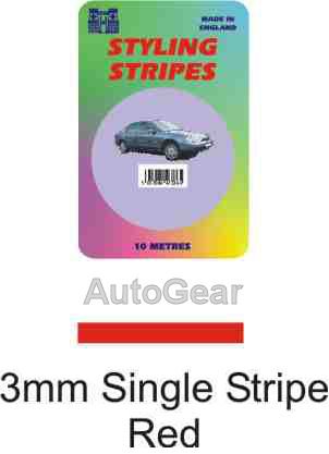 3mm Single Red 10 Metres Car Van Bike Caravan 