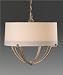Murray Feiss Jansen Aged Silver Leaf Drum Pendant