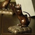 Scratching Cat Bookends Pair - NOW 20% Off