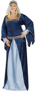 Childrens Toyshop  Third Party New : Maid Marion tm Full Cut Costume for Adults. Fits size range 16-22