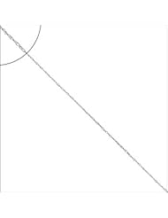 14k White Gold, Facetted Rope Chain Necklace 3mm Wide